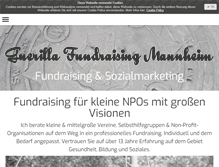Tablet Screenshot of guerilla-fundraising-mannheim.com